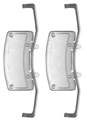 HELLA PAGID 8dz355201461 -  комплект принадлежностей, тормозной суппорт